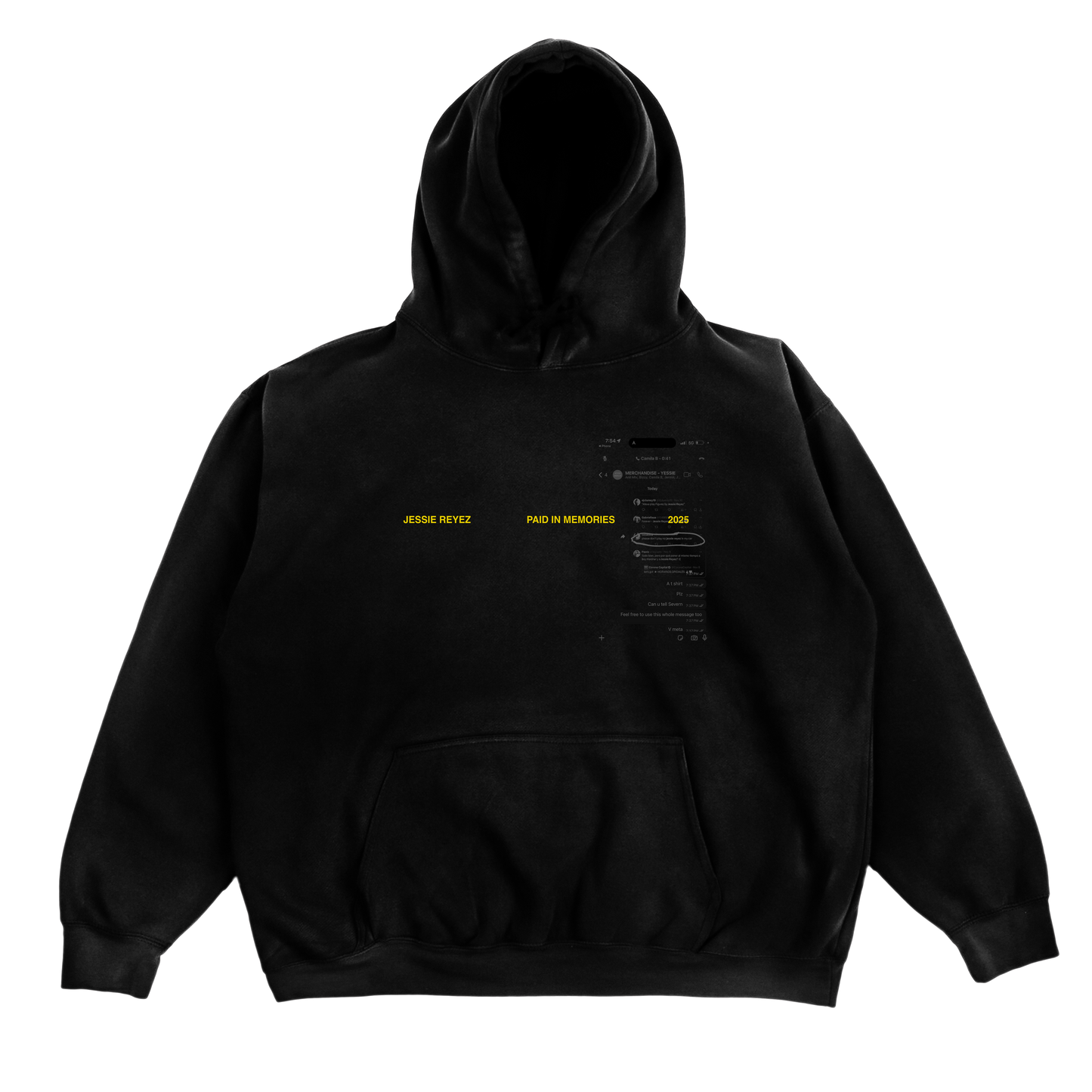 PAID IN MEMORIES BLACK HOODIE