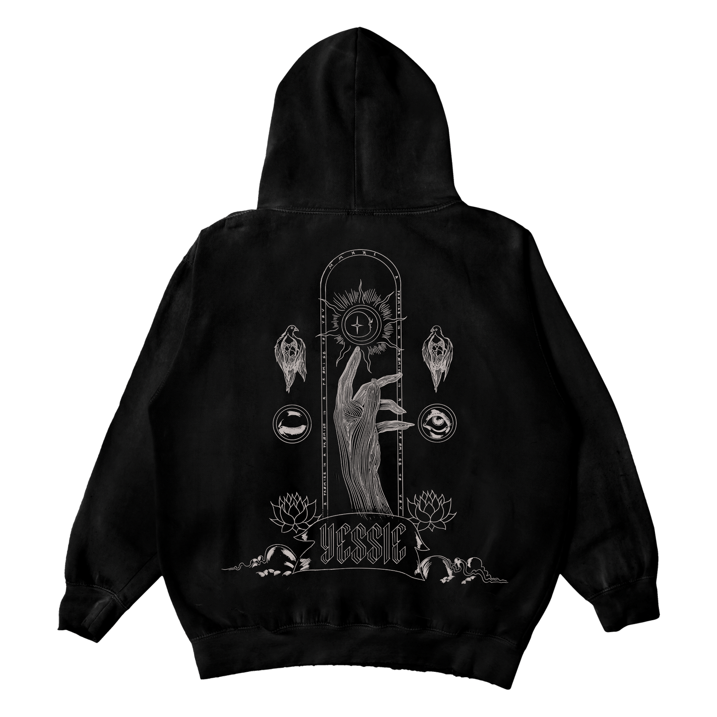 YESSIE BLACK HOODIE