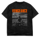 A LITTLE VENGEANCE B&W Tee - Mineral Black