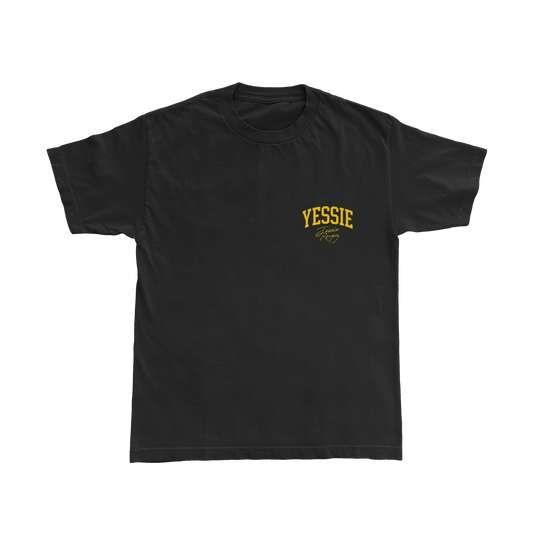 YESSIE WAS HERE TEE, BLACK