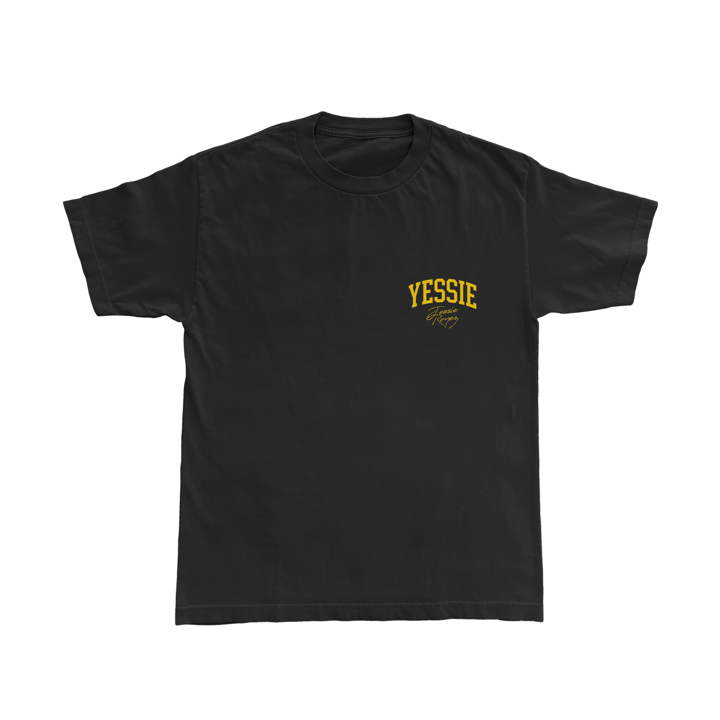 YESSIE WAS HERE TEE, BLACK