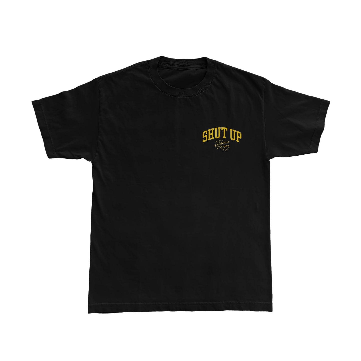 SHUT UP TEE, BLACK