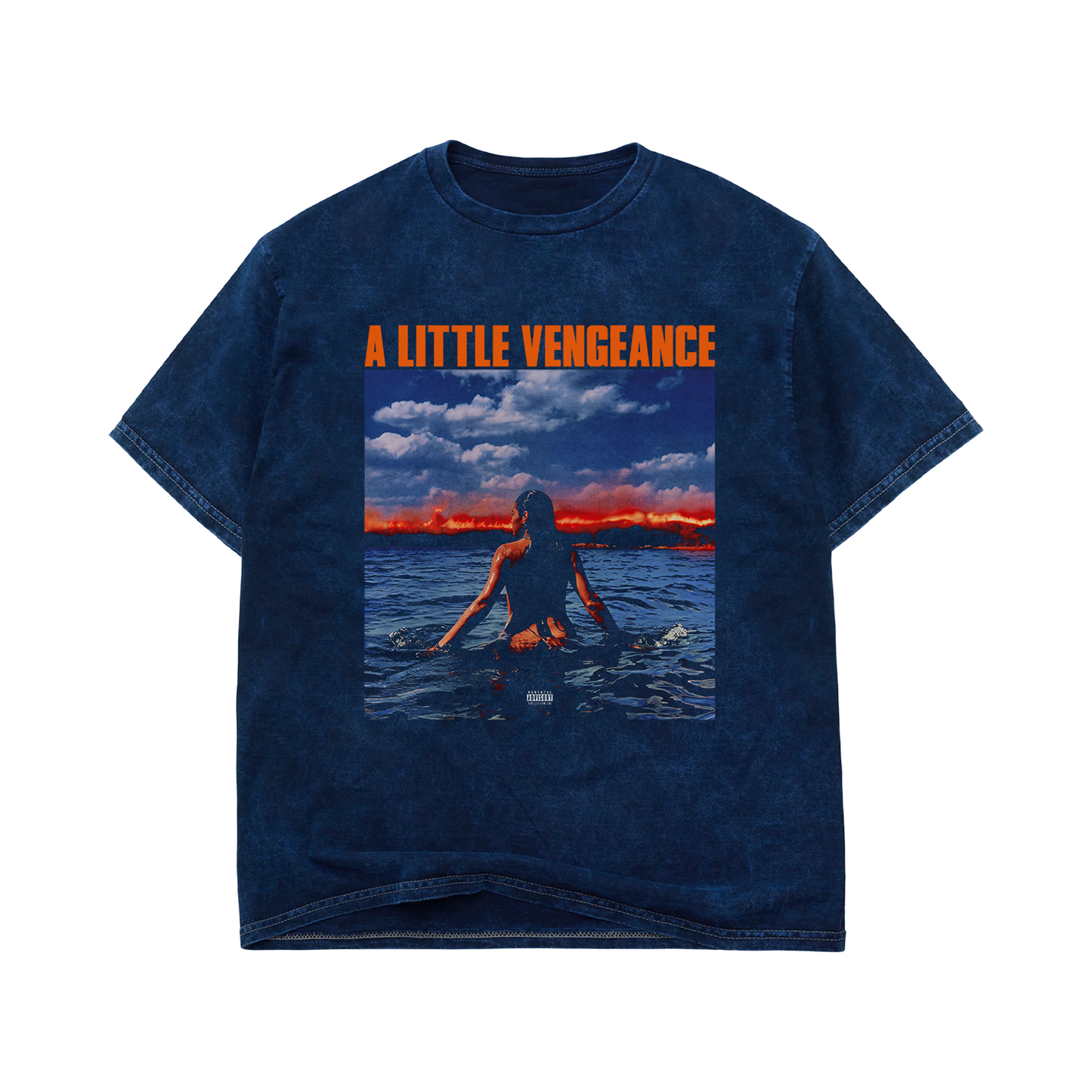 A LITTLE VENGEANCE Album Color Tee - Mineral Navy