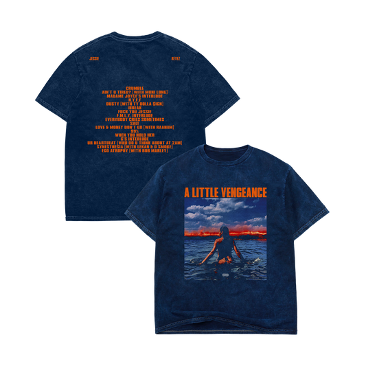 A LITTLE VENGEANCE Album Color Tee - Mineral Navy