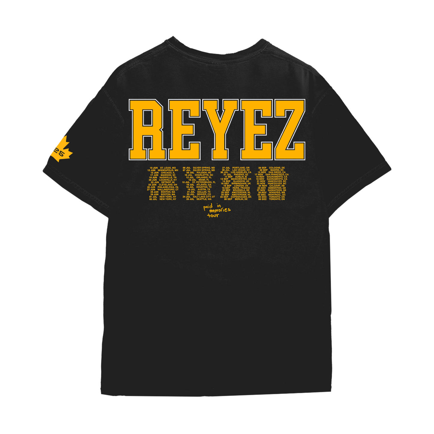 PIM PHOTO TOUR TEE - BLACK