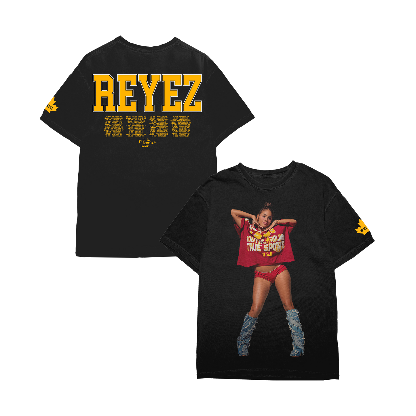 PIM PHOTO TOUR TEE - BLACK