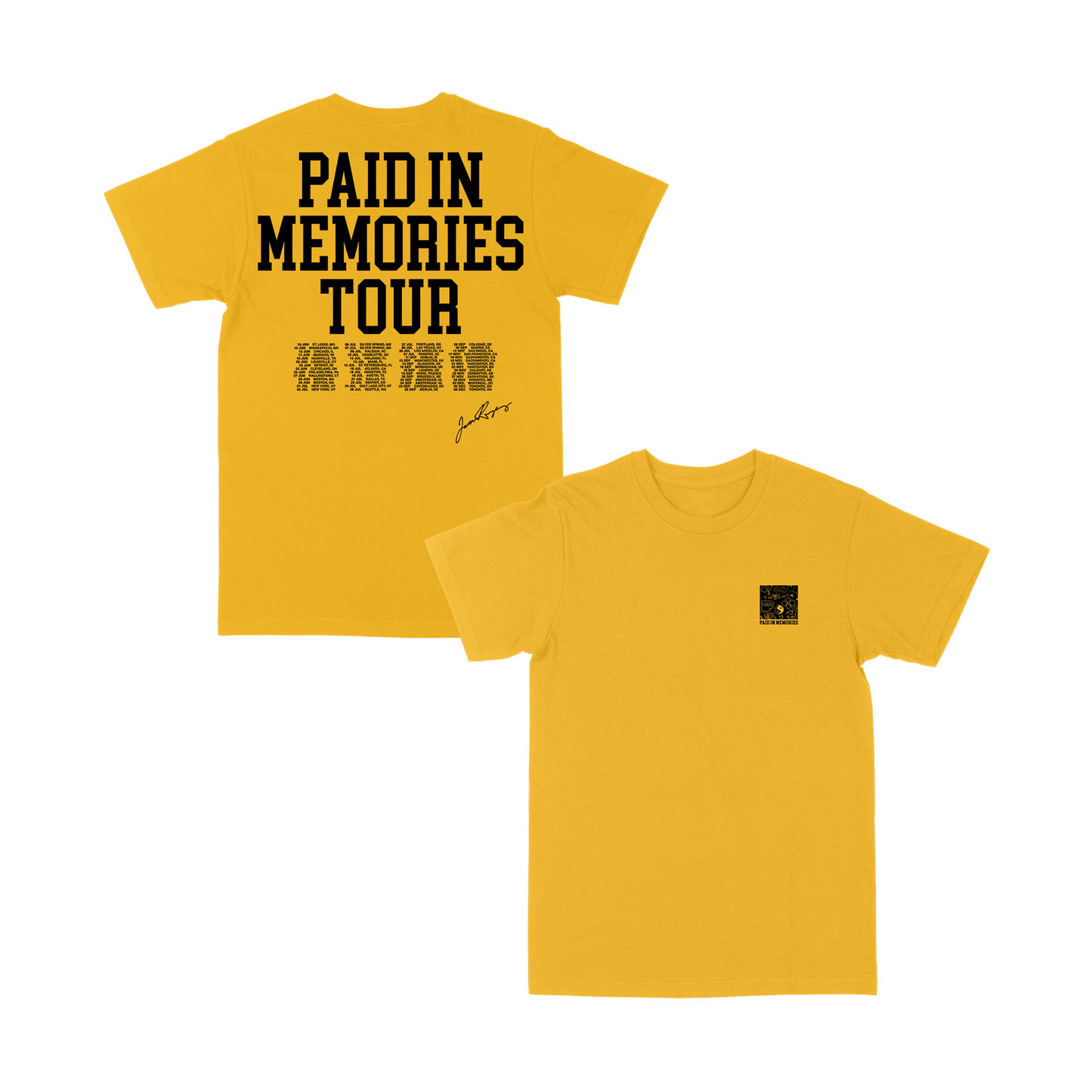 PIM TOUR TEE - GOLD